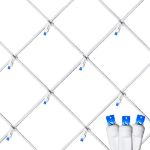 Blue LED Net Lights, White Wire, 4x6