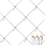 Warm White LED Net Lights 4x6 White Wire