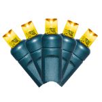 Yellow LED Net Lights 4x6 Green Wire