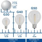 Clear G30 5 Watt Replacement Bulbs 25 Pack