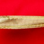 8" Red w/Gold Trim 3D Bow