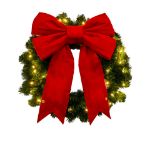 15" Red 3D Velvet Bow