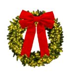 32" Red 3D Velvet Bow