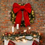 32" Red 3D Velvet Bow