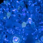 100 Blue LED 7.5" Sphere
