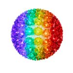 100 Rainbow LED 7.5" Sphere
