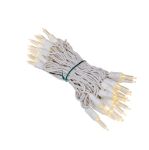 35 Light Traditional T5 Warm White LED Mini Lights White Wire