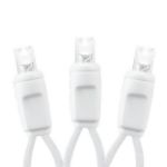 *NEW* TrueTwinkle® LED Christmas Lights 50 LED Pure White 25' Long White Wire