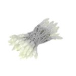 Coaxial *NEW* TrueTwinkle® Warm White 70 LED C6 Strawberry Mini Lights Commercial Grade on White Wire