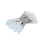 Coaxial *NEW* TrueTwinkle® Pure White 70 LED C6 Strawberry Mini Lights Commercial Grade on White Wire