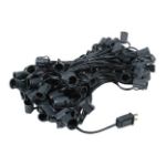 C9 Decorate Like a Pro® Kit - 100' LED Diamond Faceted Warm White Black Wire w/12" Bulb Spacing