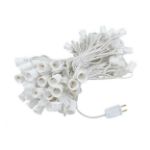 C9 Decorate Like a Pro® Kit - 100' LED Diamond Faceted Warm White White Wire w/12" Bulb Spacing