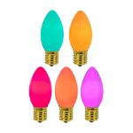 C9 RetroGlo® Groovy Multi Colored Ceramic LED Replacement Bulbs - 25 Pack