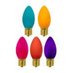 C9 RetroGlo® Groovy Multi Colored Ceramic LED Replacement Bulbs - 25 Pack