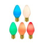 C7 RetroGlo® Vintage Multi Colored Ceramic LED Replacement Bulbs - 25 Pack