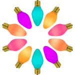 C7 RetroGlo® Groovy Multi Colored Ceramic LED Replacement Bulbs - 25 Pack