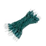 M5 50 LED Pure White 6" Spacing Green Wire