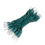 M5 50 LED Pure White 6" Spacing Green Wire