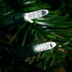 M5 50 LED Pure White 6" Spacing Green Wire