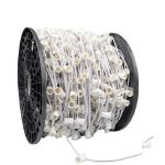 Novelty Lights C9 1000' Spool 6" Spacing 8 Amp White Wire