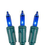 Non Connectable Blue Green Wire Mini Lights 20 Light 8.5'
