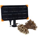 *NEW* TrueTwinkle® Warm White LED Solar Mini Lights 100 Light String 4" Spacing Brown Wire 