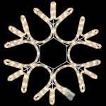 15" LED Rope Light Snowflake-Warm White