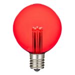 5 Pack Red LED G50 Globe Bulbs