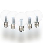 Pure White LED G50 Globe Bulbs - 25pk