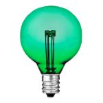 Green - G40 - Glass LED Replacement Bulbs - 25 Pack