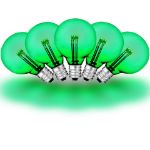 Green - G40 - Glass LED Replacement Bulbs - 25 Pack