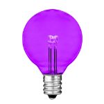 Purple - G40 - Glass LED Replacement Bulbs - 25 Pack