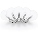 Pure White - G40 - Glass LED Replacement Bulbs - 25 Pack