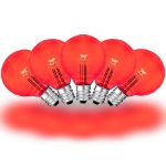 Red - G40 - Glass LED Replacement Bulbs - 25 Pack