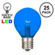 Blue - G30 Glass LED Replacement Bulbs - 25 Pack