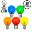 Multi - G30 Glass LED Replacement Bulbs - 25 Pack