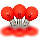 Red - G30 Glass LED Replacement Bulbs - 25 Pack
