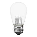 Pure White S14 LED Medium Base e26 Bulbs w/ 9 LEDs - 25pk