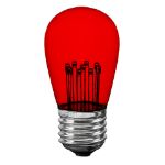 Red S14 LED Medium Base e26 Bulbs w/ 9 LEDs - 25pk