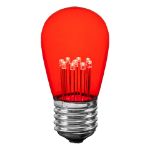 5 Pack Red S14 LED Medium Base e26 Bulbs w/ 9 LEDs