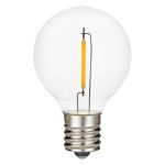 Warm White - G40 - Plastic Filament LED Replacement Bulbs - 25 Pack