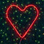 23" Heart LED Rope Light Motif