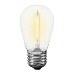 Warm White S14 LED Plastic Filament Medium Base e26 Bulbs  - 25pk