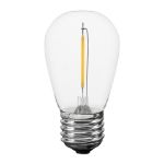 Warm White S14 LED Plastic Filament Medium Base e26 Bulbs  - 25pk