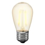 Frosted Warm White S14 LED Plastic Filament Medium Base e26 Bulbs  - 25pk
