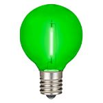 Green - G40 - Plastic Filament LED Replacement Bulbs - 25 Pack
