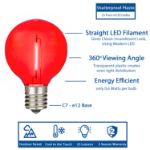 Multi - G40 - Plastic Filament LED Replacement Bulbs - 25 Pack