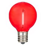 Red - G40 - Plastic Filament LED Replacement Bulbs - 25 Pack