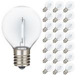 Pure White - G30 - Plastic Filament LED Replacement Bulbs - 25 Pack