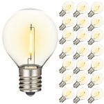 Warm White - G30 - Plastic Filament LED Replacement Bulbs - 25 Pack